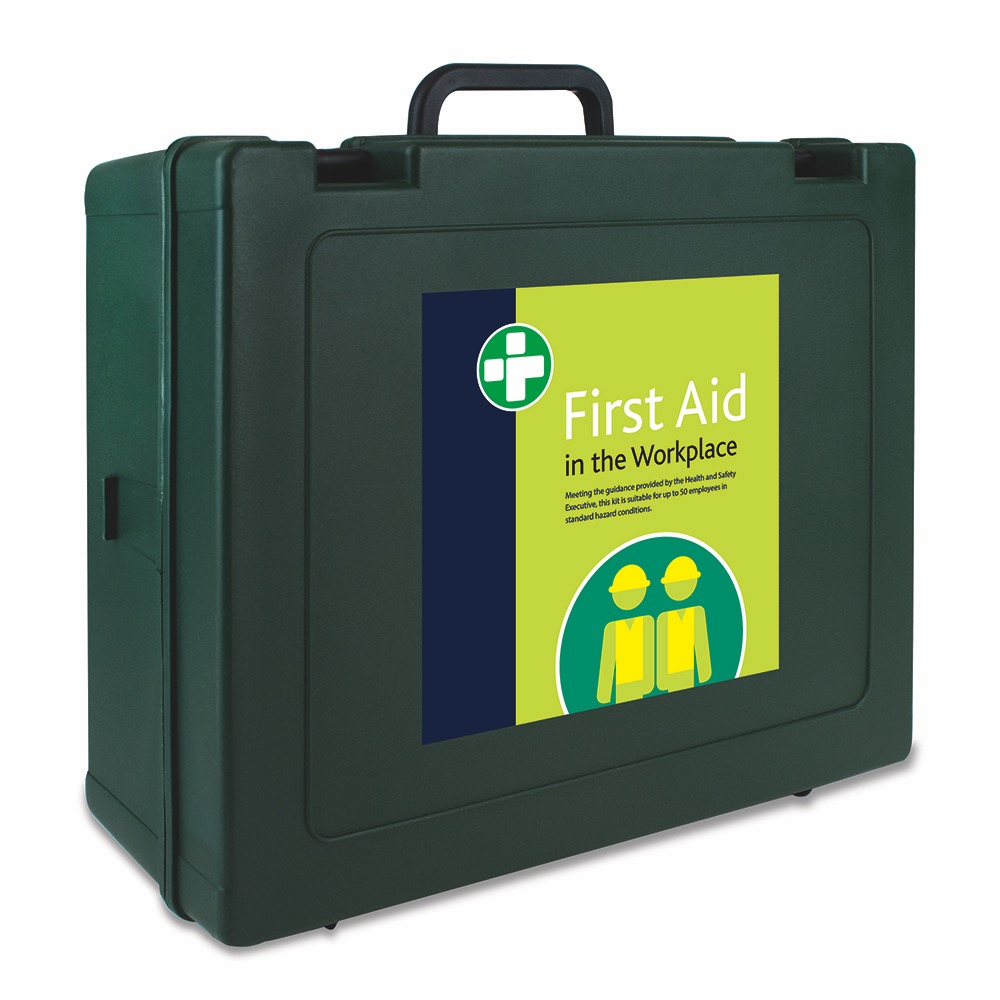 HSE 50 Person Workplace Kit  in Green Cambridge Box 