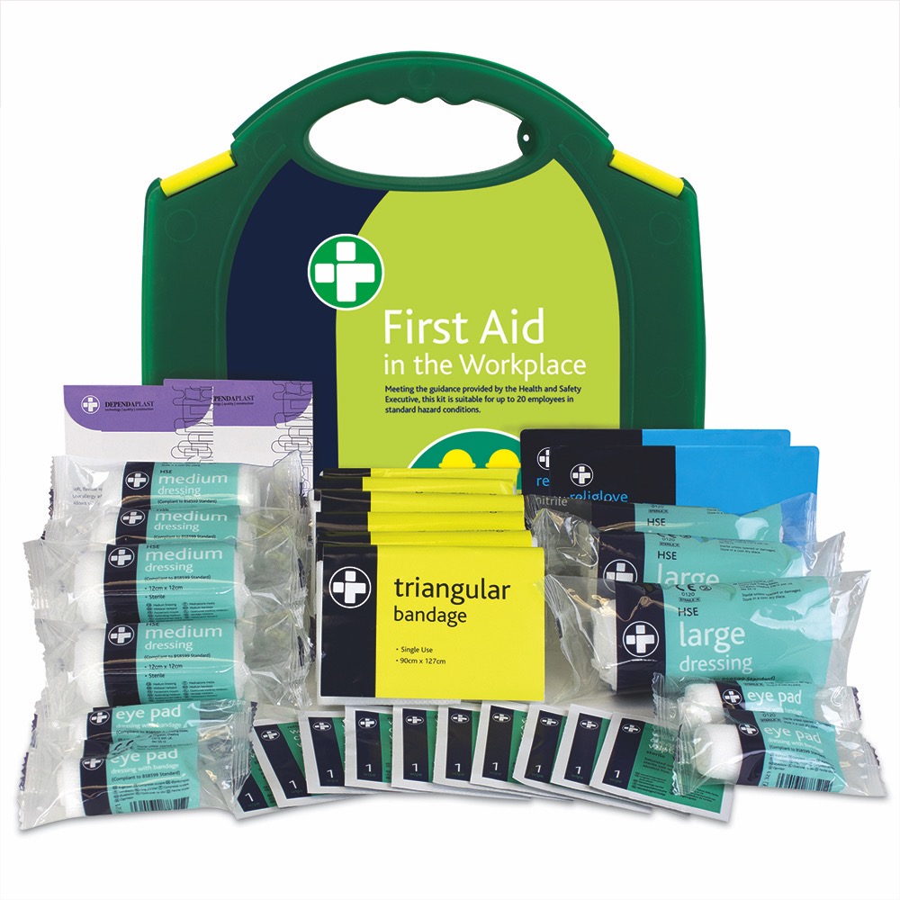 HSE 20 Person Workplace Kit in Green/Green Integral Aura Box