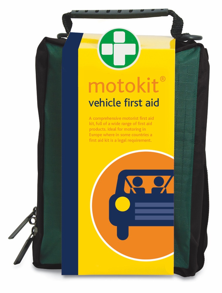 Vehicle First Aid Kit  in Green Stockholm Bag