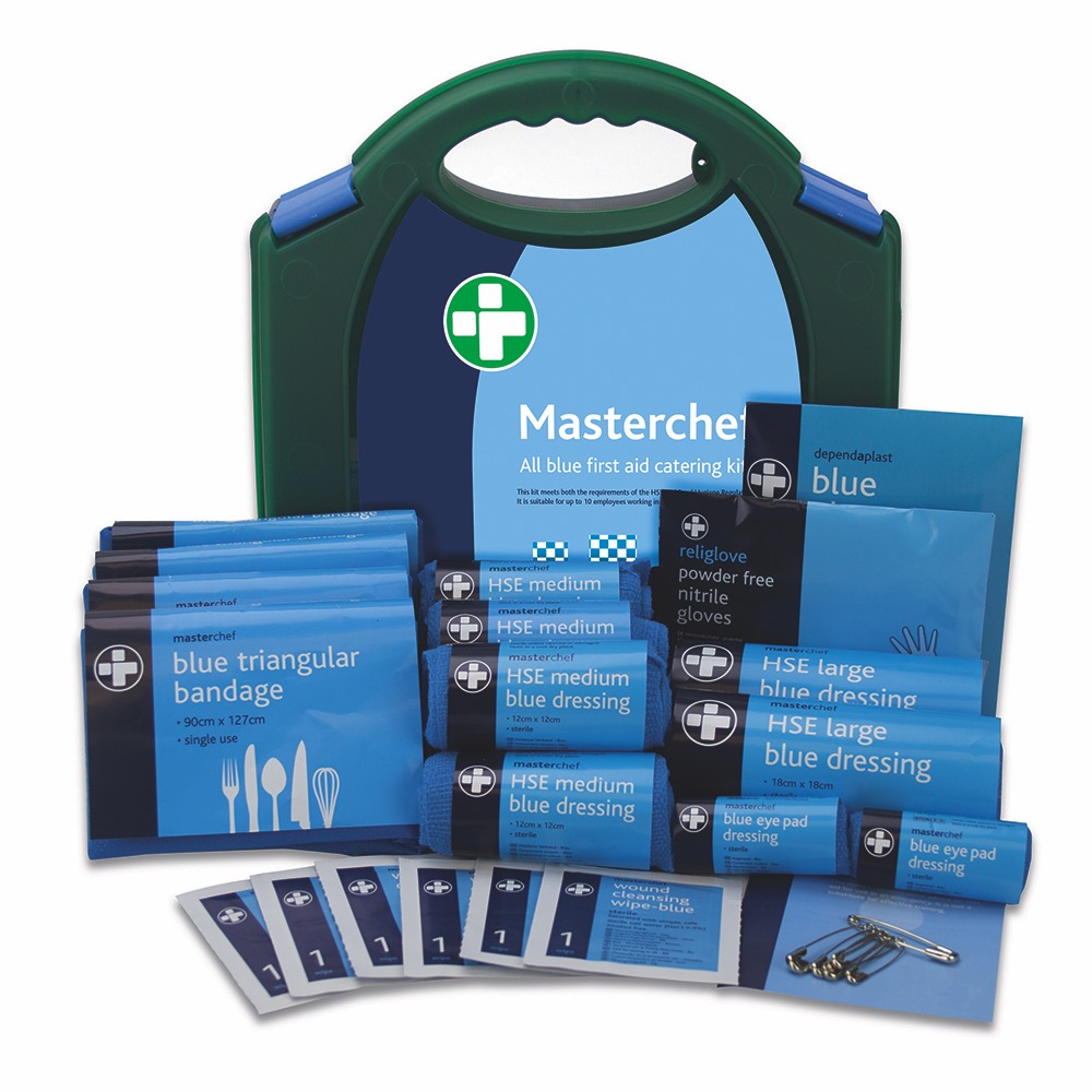 HSE 10 Person Masterchef Catering Kit in Green/Blue Integral Aura Box