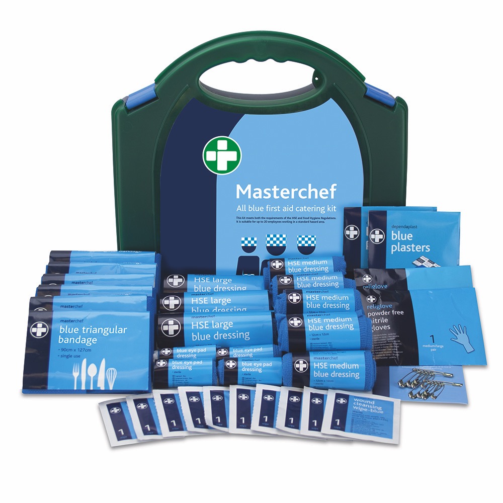 HSE 20 Person Masterchef Catering Kit in Green/Blue Integral Aura Box