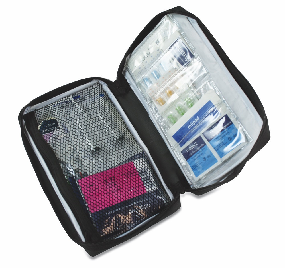 Professional Overseas First Aid Kit in Black Pouch