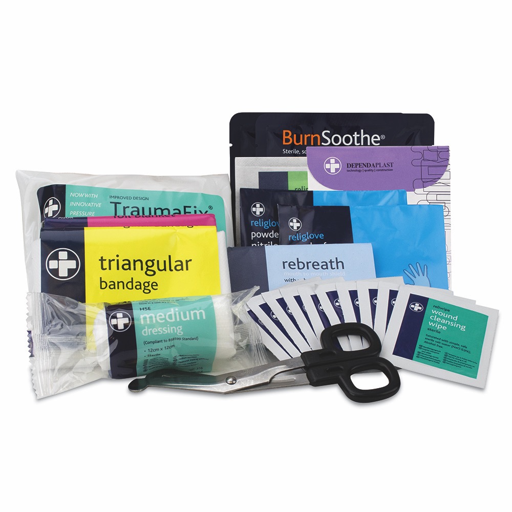 Refill for BS8599-1:2019 & BS8599-2:2014 Compliant Travel & Motoring Kit Refill