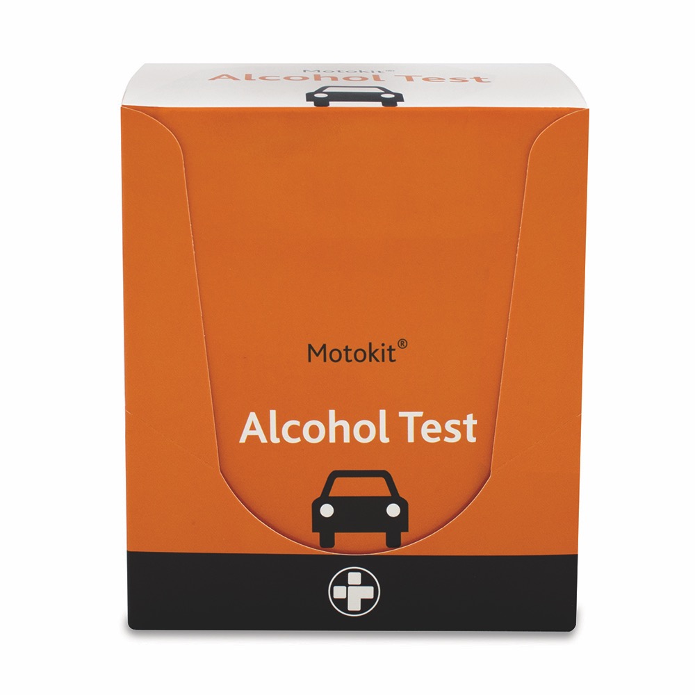 Motokit Alcohol Test Contains 2 tests.
