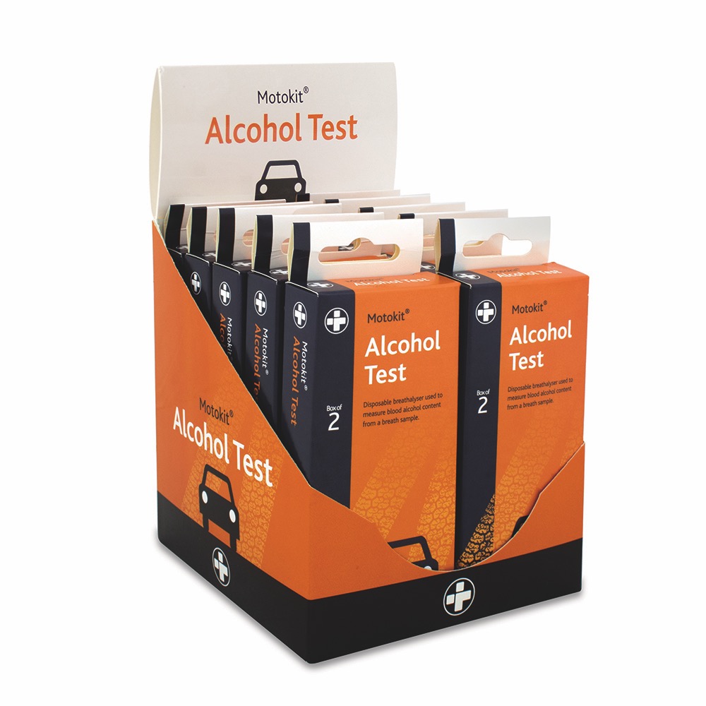 Motokit Alcohol Test Contains 2 tests.