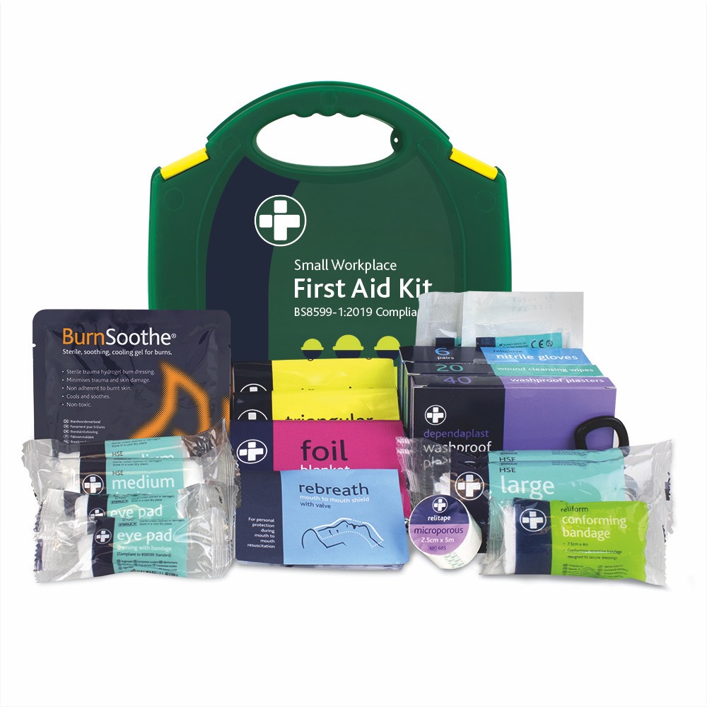 BS8599-1:2019 Small Workplace Kit in Green/Green Integral Aura Box