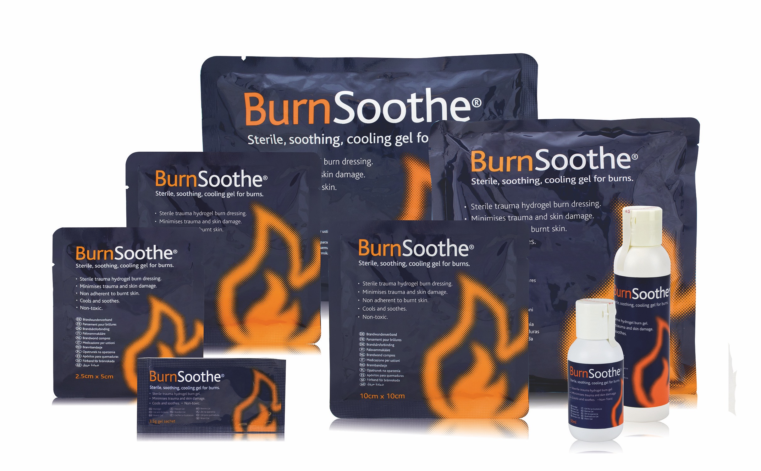 BurnSoothe Burn Gel, Sachet, 3.5g Sachet, 3.5g , 1 x  Box of 25