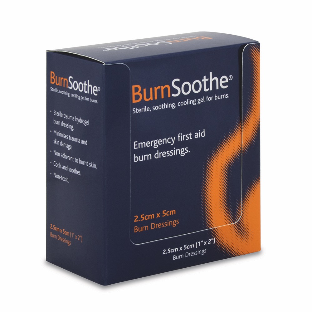 BurnSoothe Burn Dressing, 2.5cm x 5cm, 2.5cm x 5cm, 1 x  Box of 10