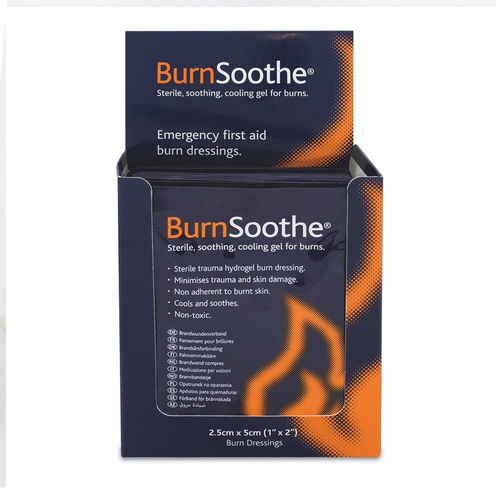 BurnSoothe Burn Dressing, 2.5cm x 5cm, 2.5cm x 5cm, 1 x  Box of 10