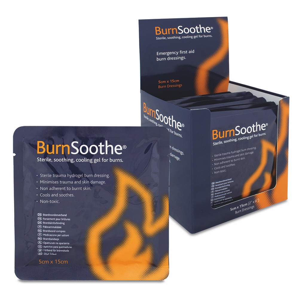 BurnSoothe Burn Dressing, 5cm x 15cm, 5cm x 15cm, 1 x  Box of 15