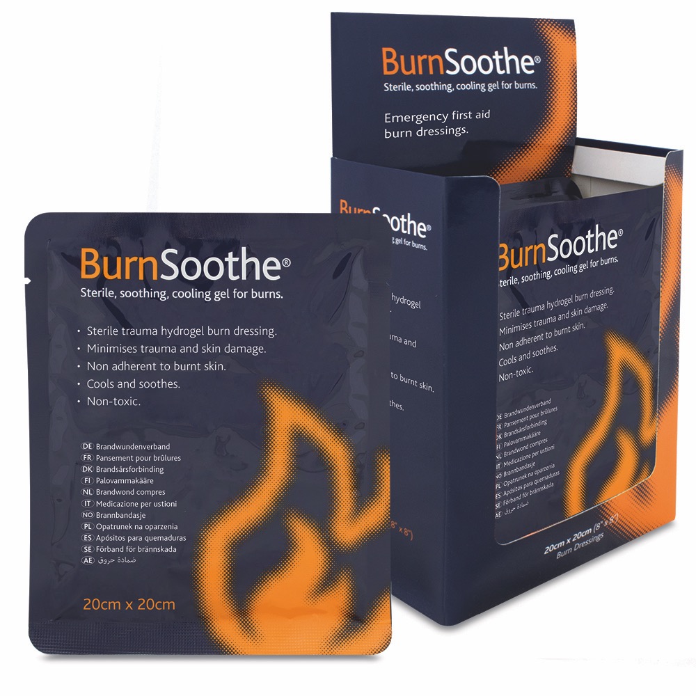 BurnSoothe Burn Dressing, 20cm x 20cm, 20cm x 20cm, 1 x  Box of 5