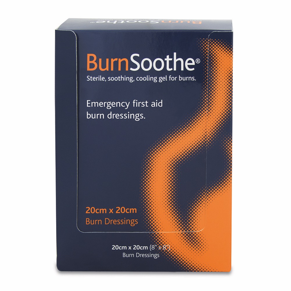 BurnSoothe Burn Dressing, 20cm x 20cm, 20cm x 20cm, 1 x  Box of 5