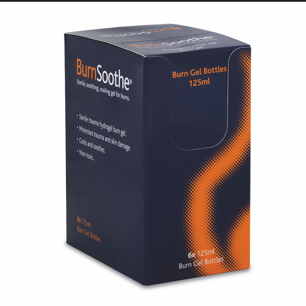 BurnSoothe Burn Gel, Bottle, 125ml Bottle, 125ml, 1 x  Box of 6