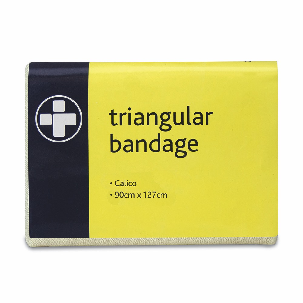 Triangular Bandage - Calico, 90cm x 127cm, 10 x  Single Unit