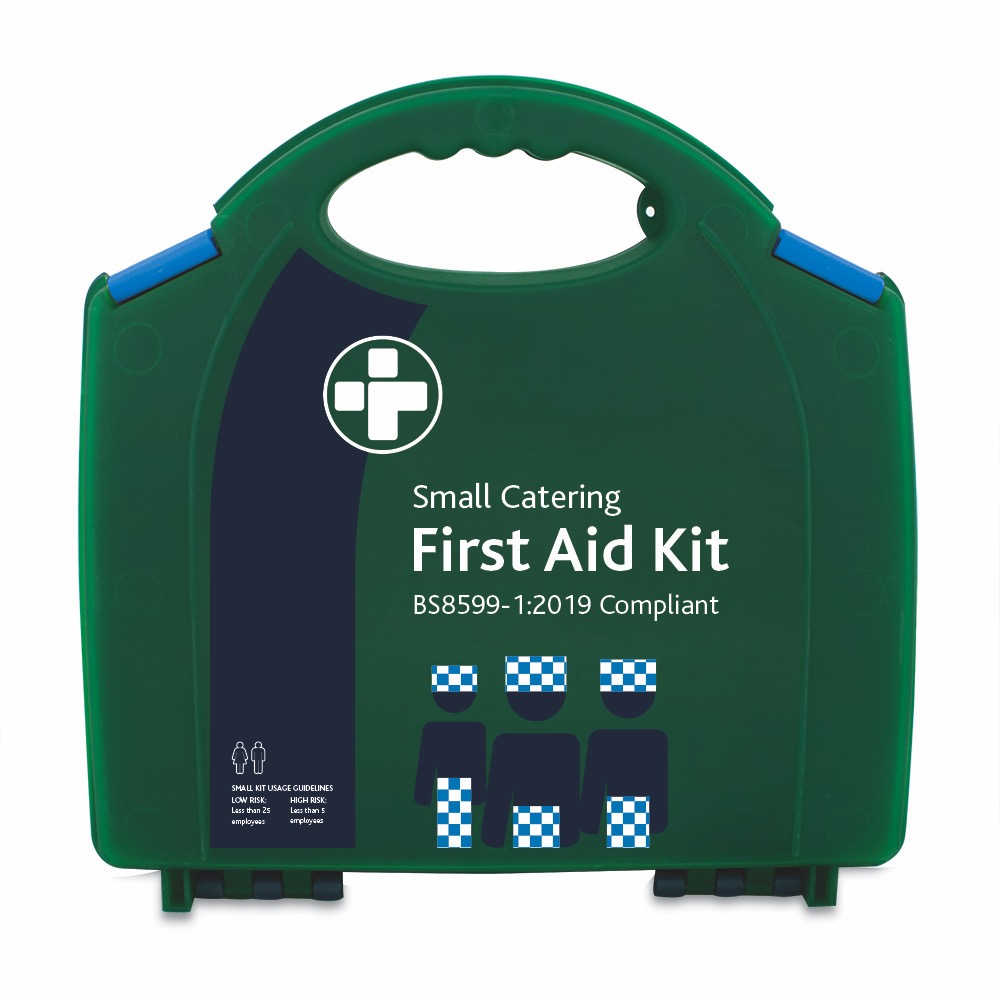 BS8599-1:2019 Small Catering Kit in Green/Blue Integral Aura Box
