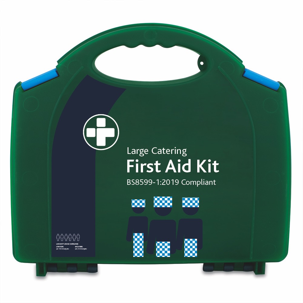 BS8599-1:2019 Large Catering Kit in Green/Blue Integral Aura Box