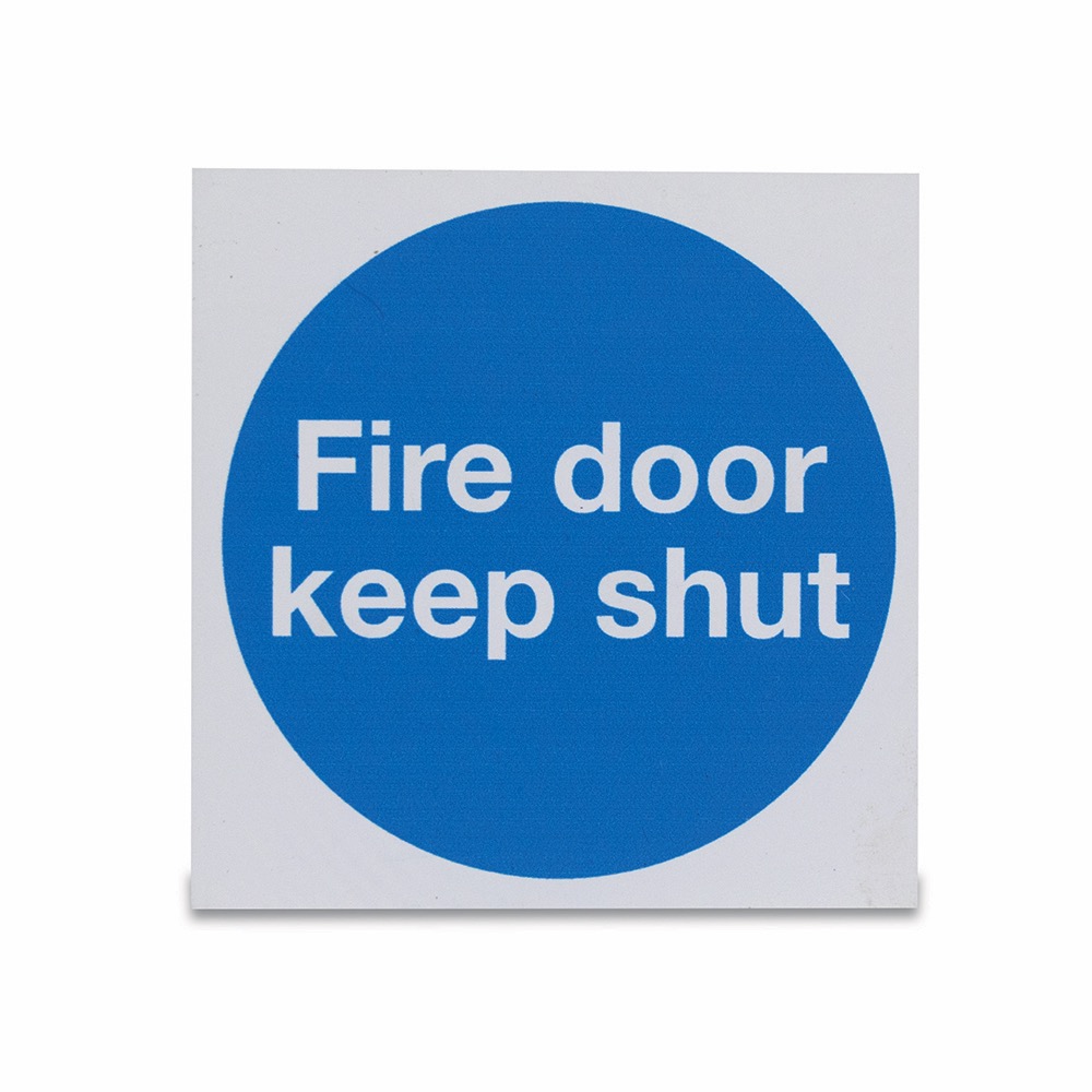 Fire door keep shut  , Rigid, 100 x 100mm, 1 x  Single Unit
