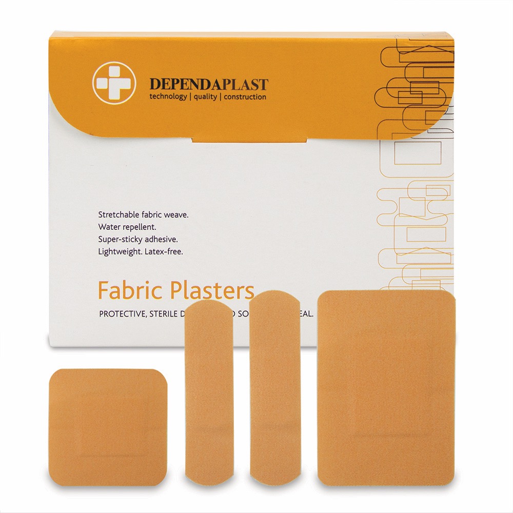Dependaplast Advanced Fabric Plasters, Sterile, Assorted , 10 x  Box of 100