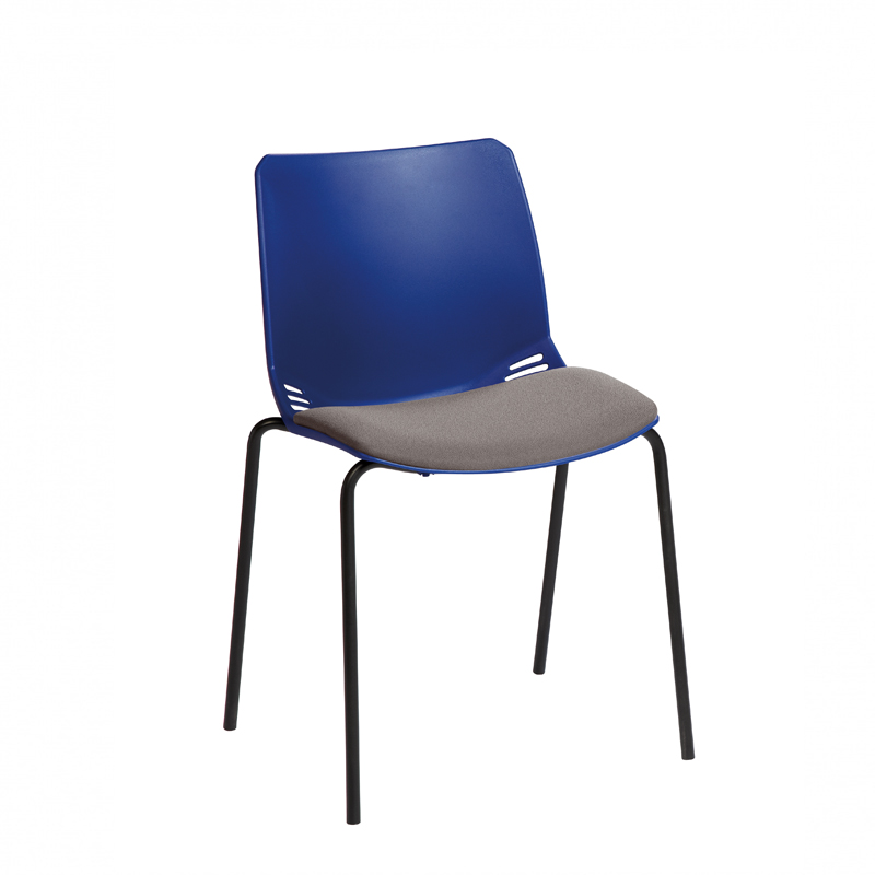 Sunflower ﻿﻿﻿﻿Neptune Visitor Chair, Without Arms - Moulded Seat ﻿with Inter/VeneTM Upholstered Seat Pad