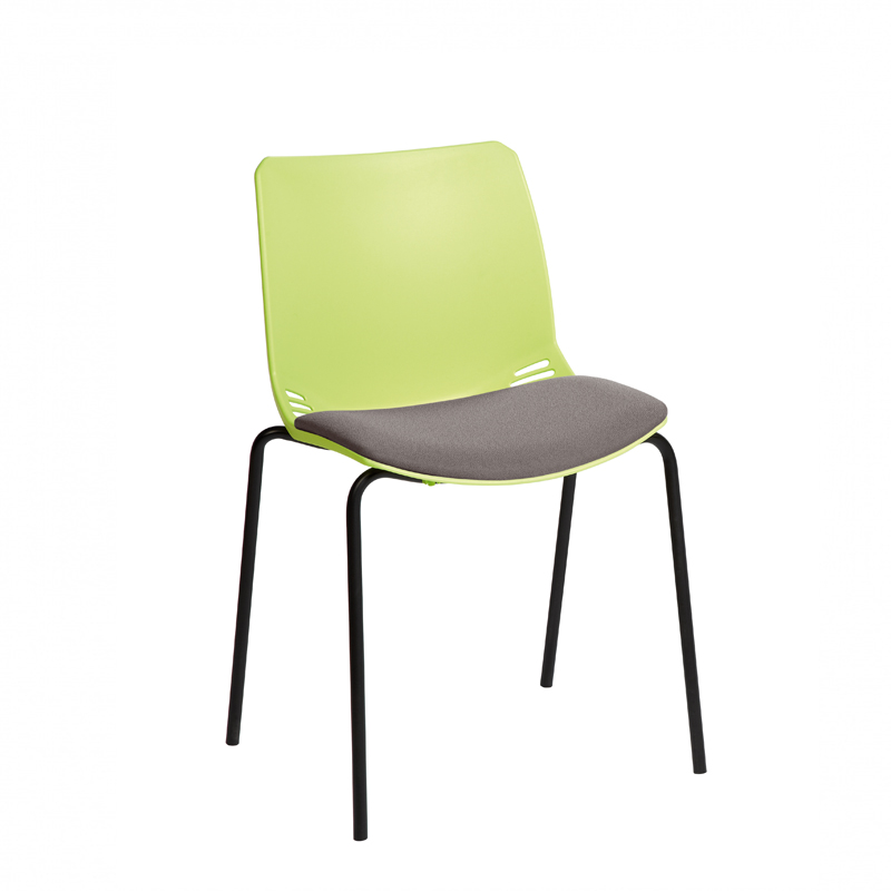 Sunflower ﻿﻿﻿﻿Neptune Visitor Chair, Without Arms - Moulded Seat ﻿with Inter/VeneTM Upholstered Seat Pad