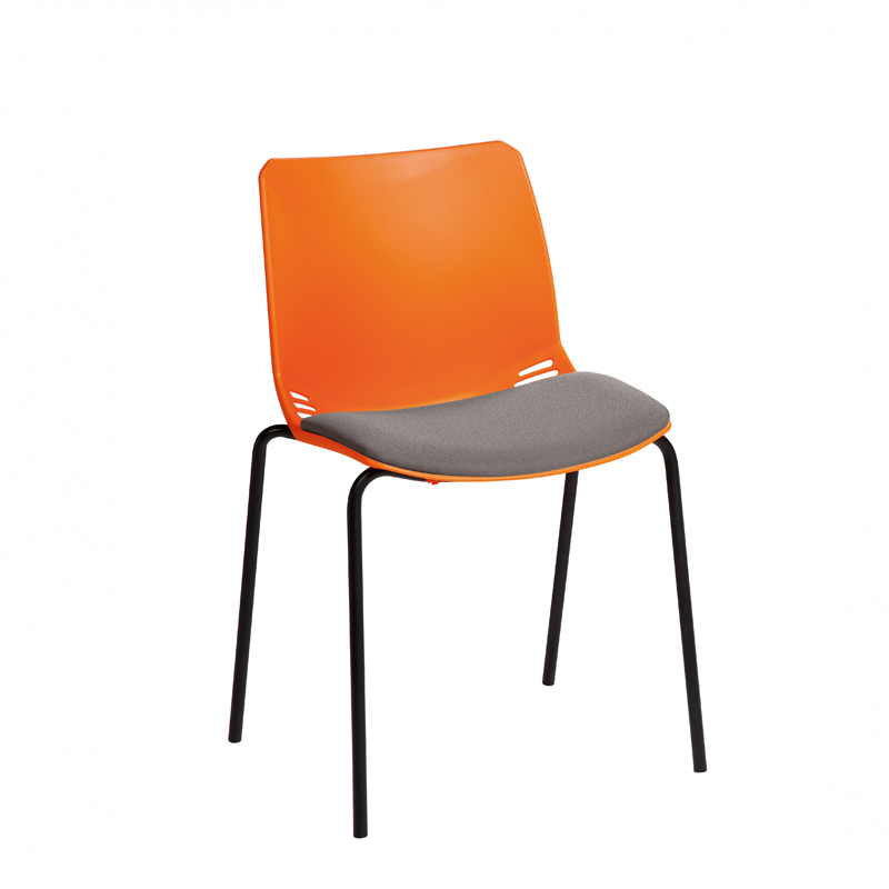 Sunflower ﻿﻿﻿﻿Neptune Visitor Chair, Without Arms - Moulded Seat ﻿with Inter/VeneTM Upholstered Seat Pad
