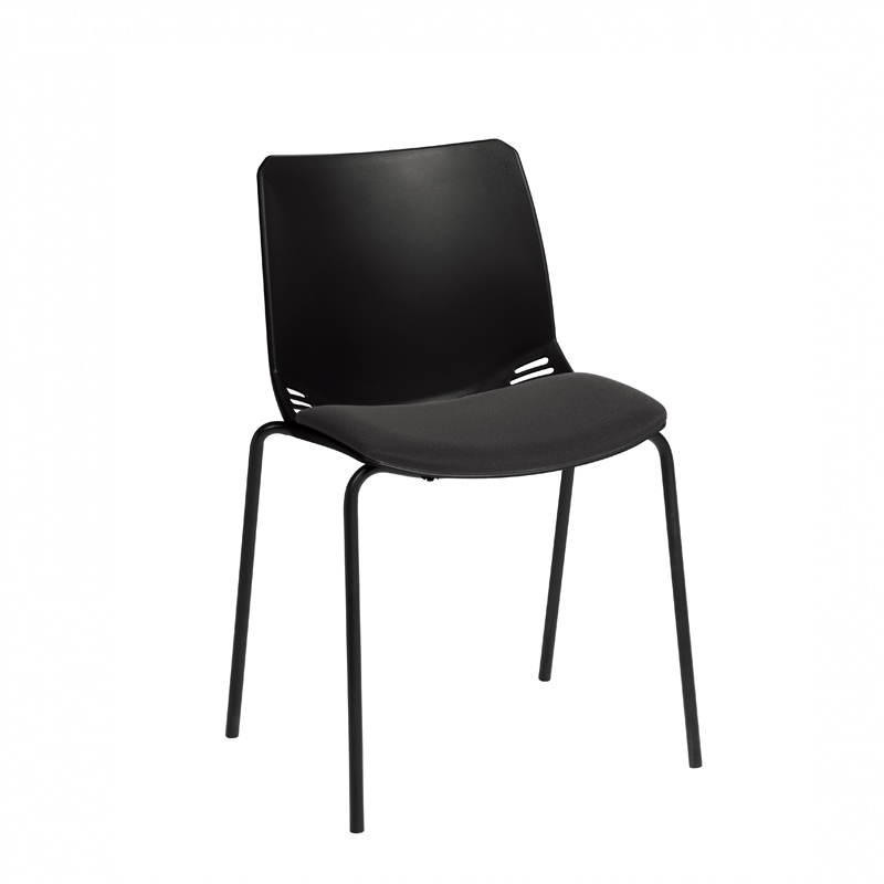 Sunflower ﻿﻿﻿﻿Neptune Visitor Chair, Without Arms - Moulded Seat ﻿with Inter/VeneTM Upholstered Seat Pad
