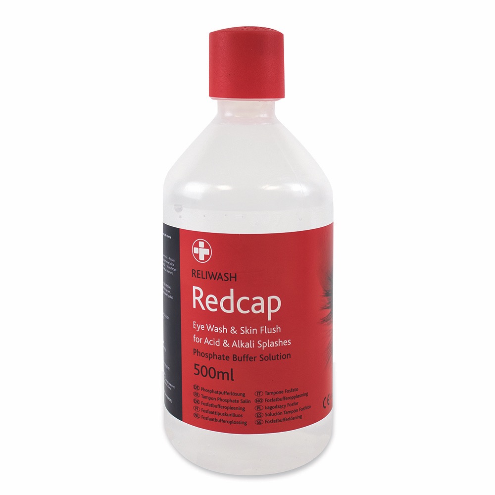 Reliwash Redcap 500ml Bottle, Sterile, 500ml Bottle, 10 x  Box of 10