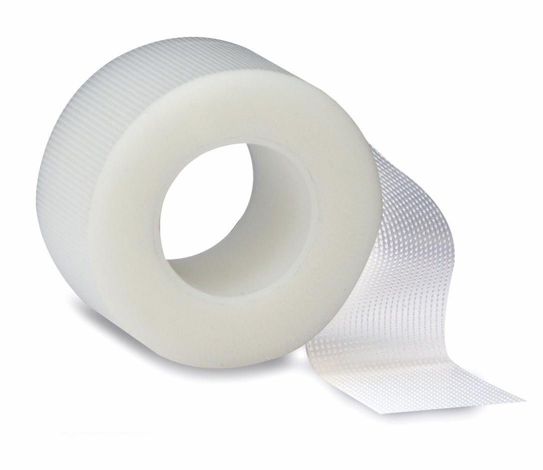 Perforated Transparent Plastic Tape, 2.5cm x 9.14m, 12 Single Unit