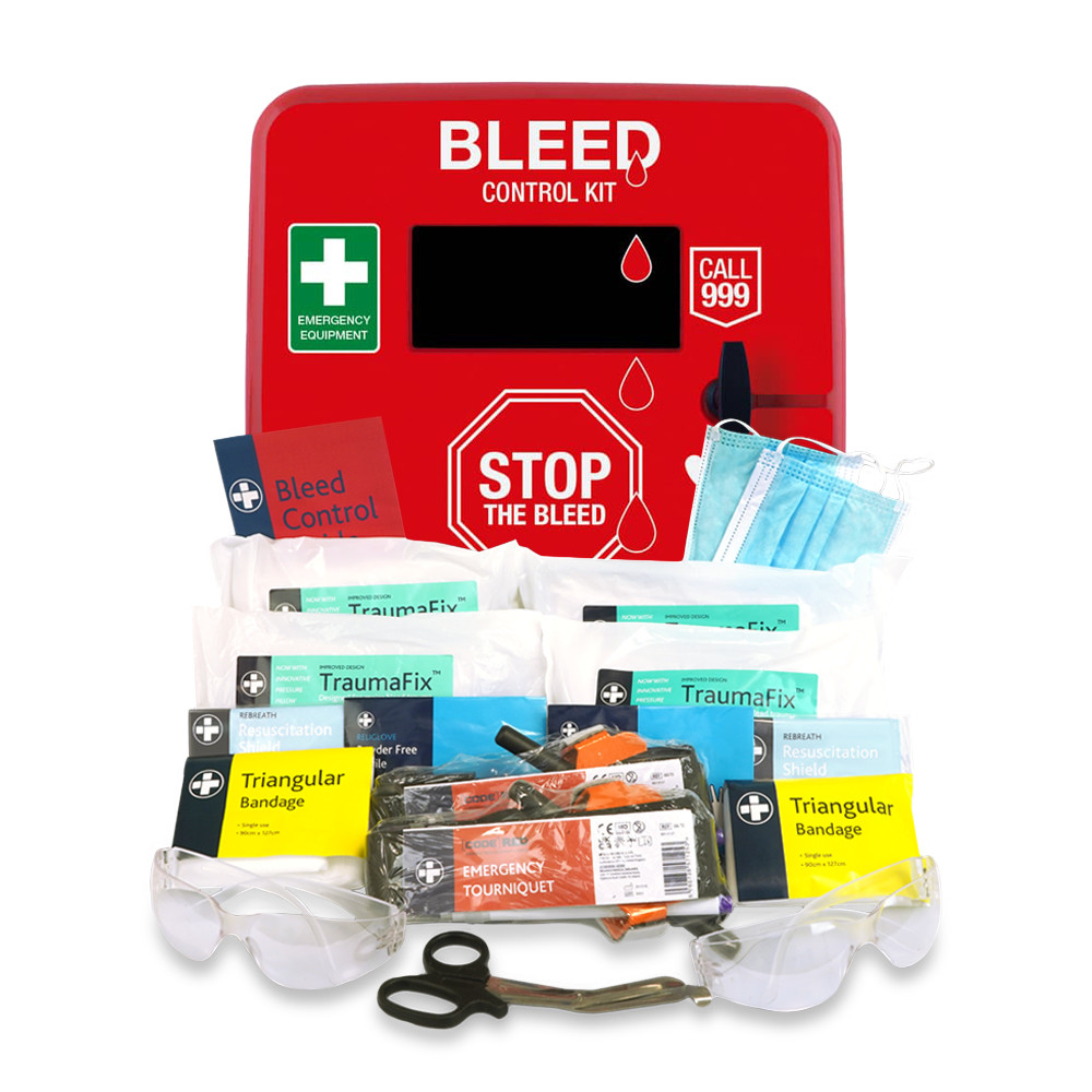 Public Access Trauma (PAcT) First Aid Kit - 3 Application - Bleed Control Cabinet