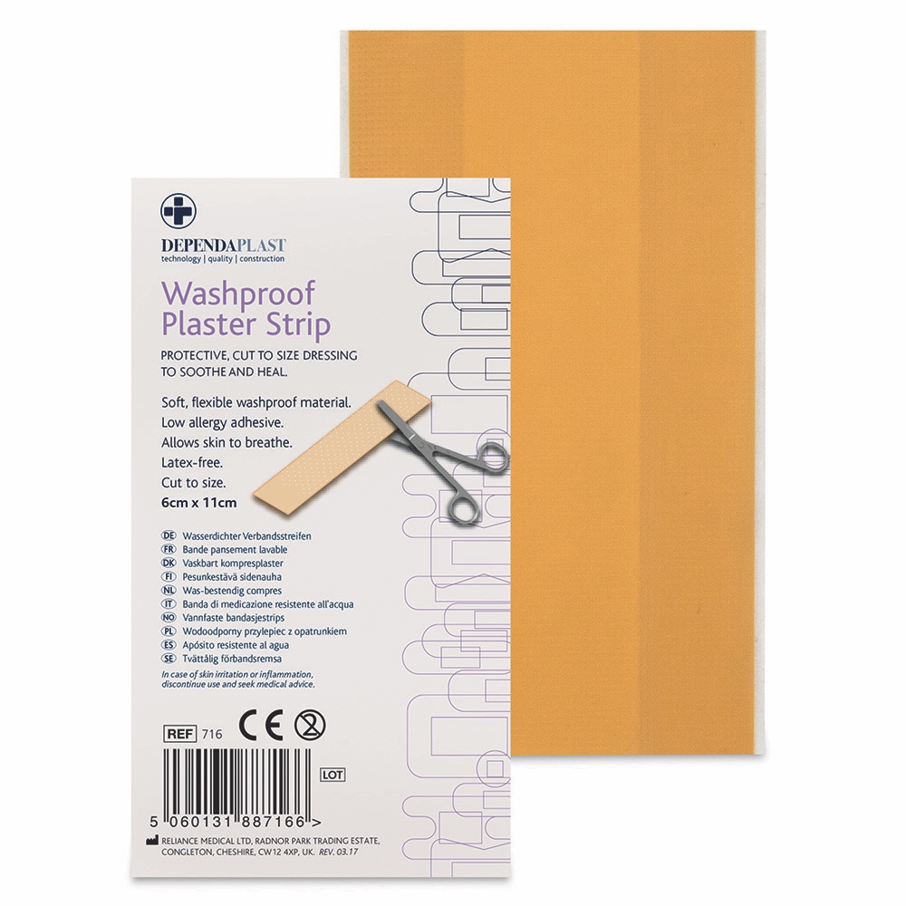 Dependaplast Washproof Handy Strip, Non-sterile, 6cm x 11cm, 10 x  Single Unit