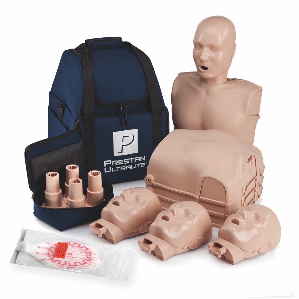 Prestan Ultralite Manikin with CPR Monitor inc. 50 Lung Bags, Ultralite, Ultralite, 1 x  Pack of 4