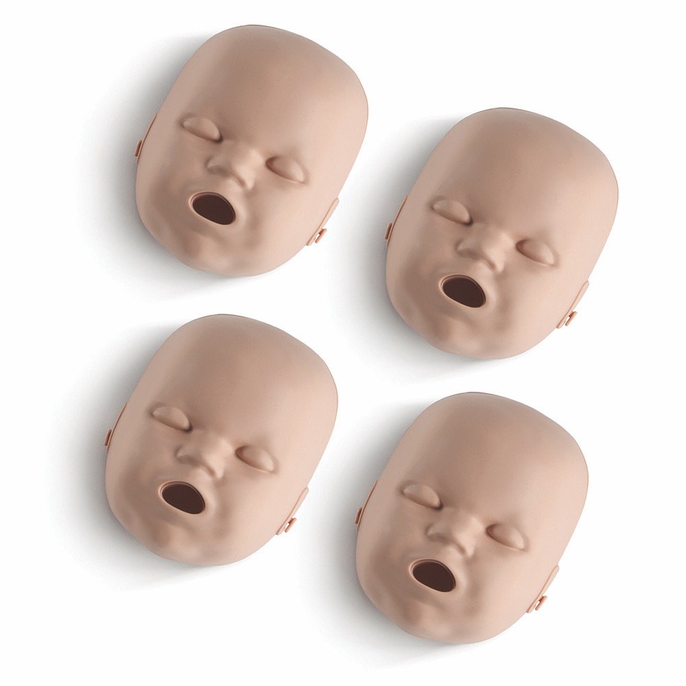 Prestan Face Skin Replacement for Infant Manikin, Medium Skin, Infant, 1 x  Pack of 4