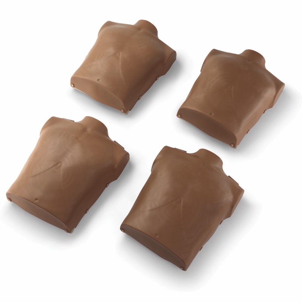 Prestan Torso Skin Replacement for Child Manikin, Dark Skin, Child, 1 x  Pack of 4