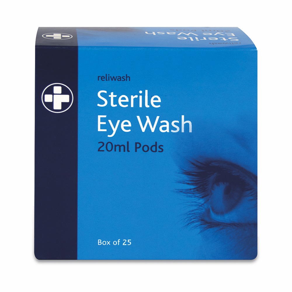 Reliwash 20ml Pods, Sterile, 20ml Pods , 1 x  Box of 25