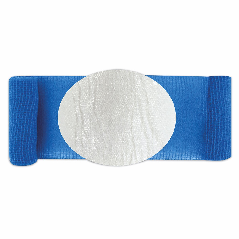 Eye Pad with Bandage - Blue, with bandage, No.16, 10 x  Single Unit