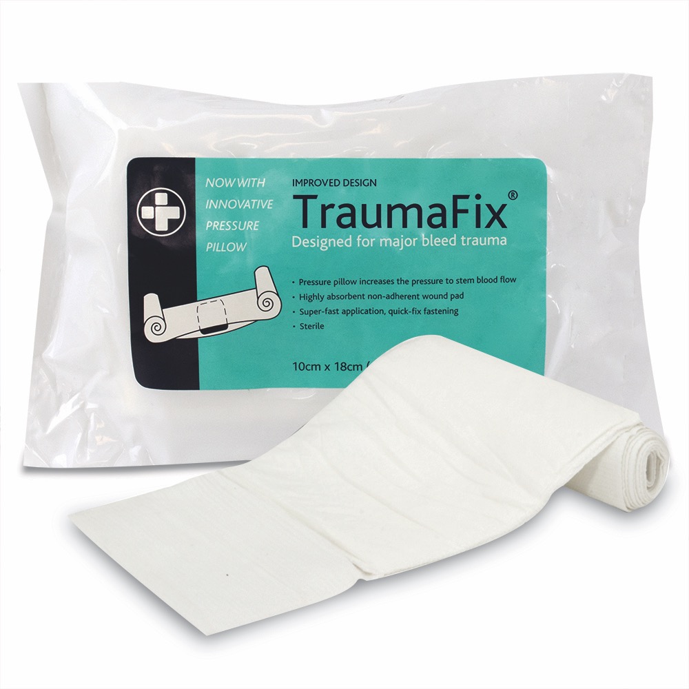TraumaFix Dressing, Sterile, 10cm x 18cm, 10 x  Single Unit