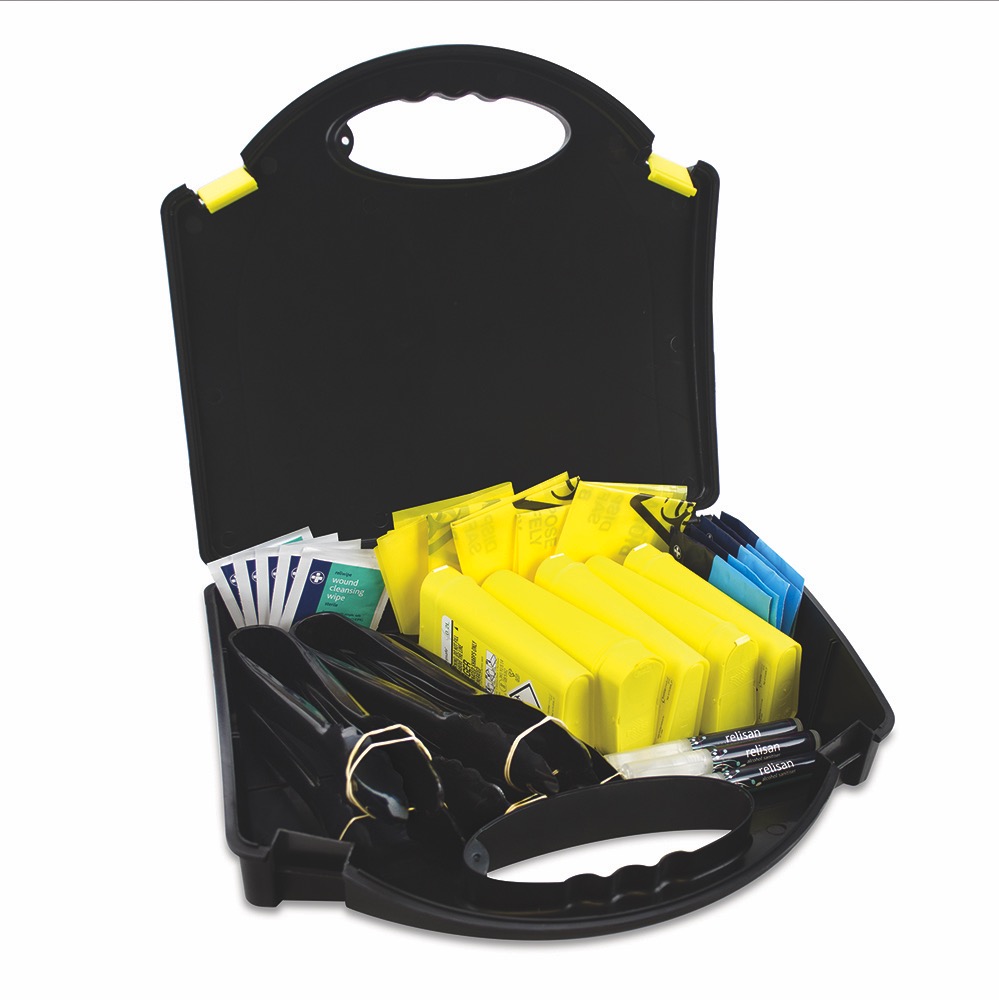 5 Application Sharps Clean-up Kit in Medium Black/Yellow Integral Aura Box