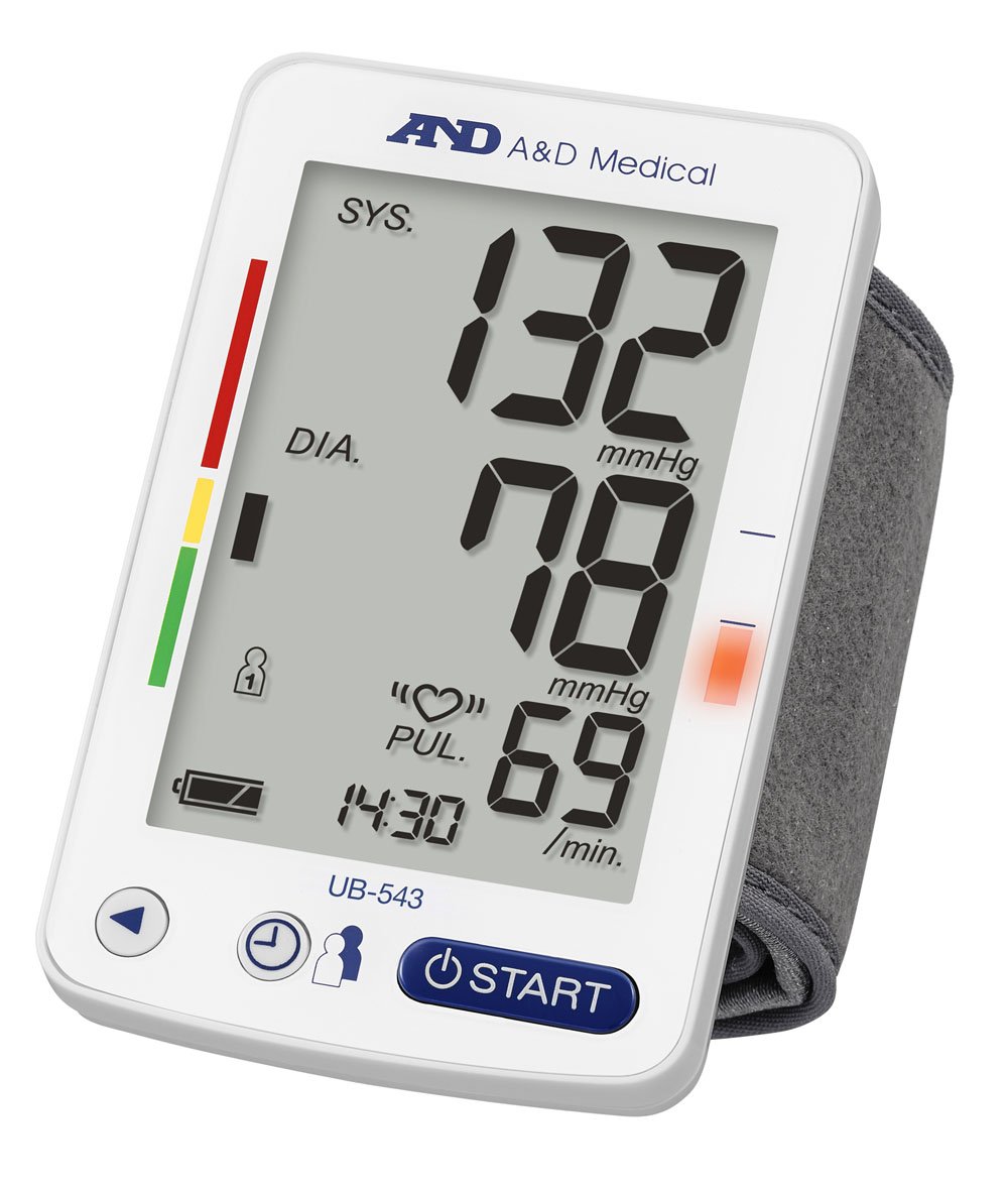 A&D UB-543 Wrist Blood Pressure Monitor with Afib Screening