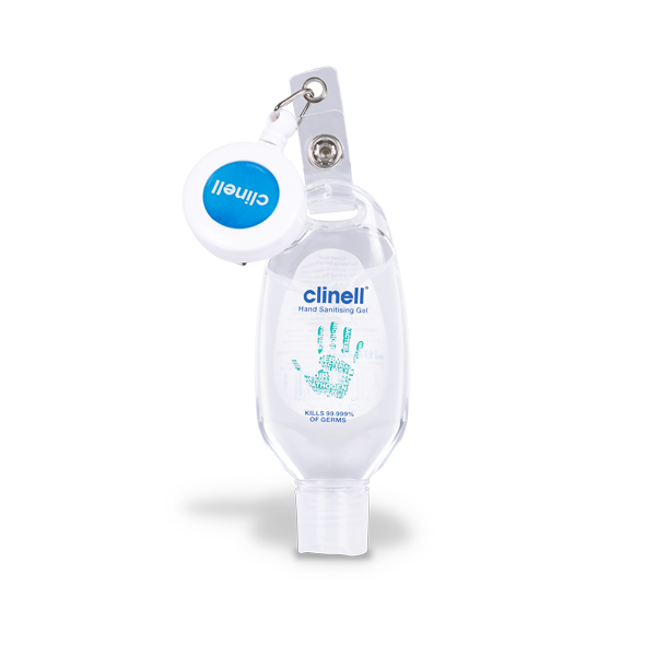 Clinell Hand Sanitising Alcohol Gel 50ml Bottle (Retractable Clip)