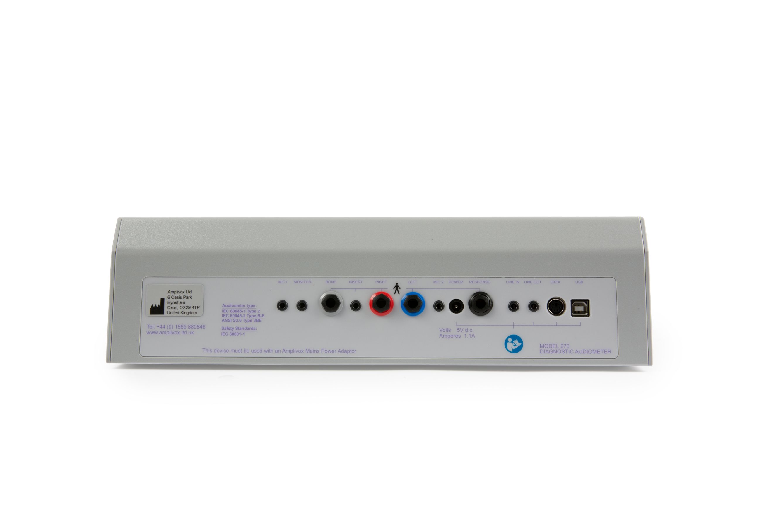 Amplivox 270 Diagnostic Audiometer with Audiocups
