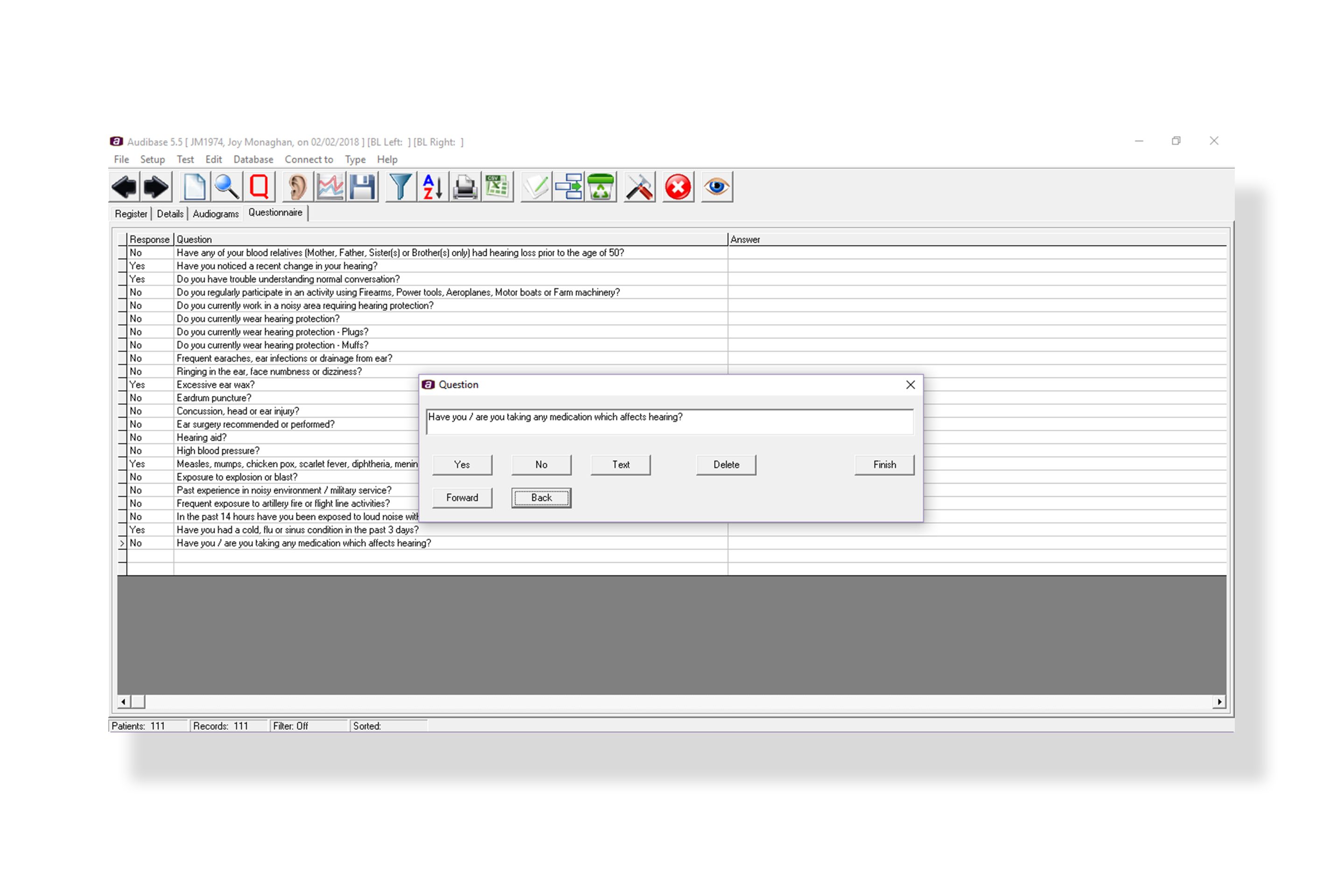 Amplivox Audibase 5.5 Audiometry PC Software