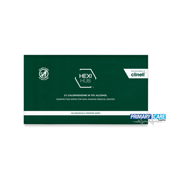 Clinell 2% Chlorhexidine in 70% Alcohol Equipment Wipes (Box of 240 Sachets)