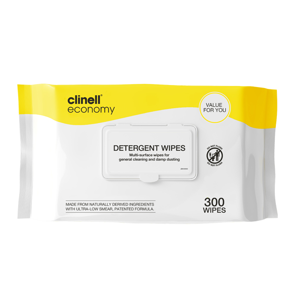 Clinell Detergent Wipes Pack 300