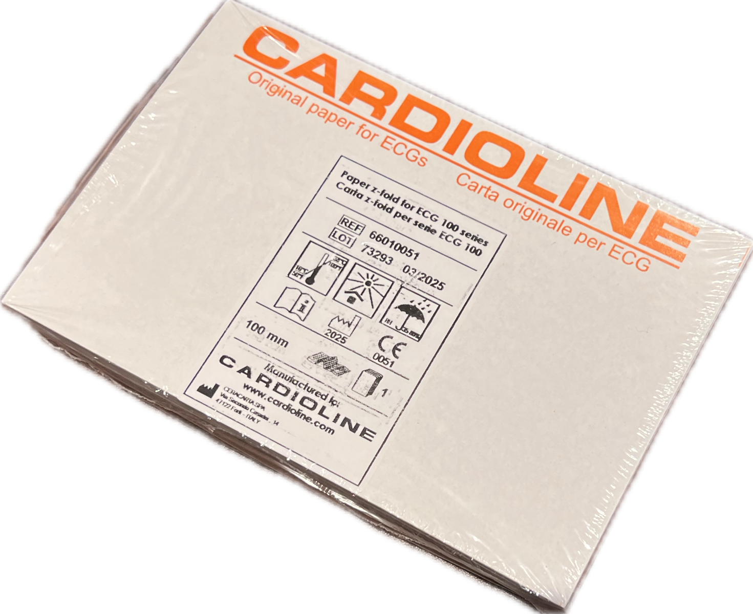 Cardioline z-fold ECG Paper for 100L/S
