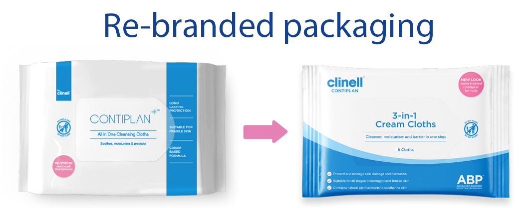 Contiplan - continence cloth with 10% barrier protection (8 Wipes)