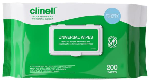 Clinell Universal Wipes (Pack 200)