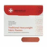 Dependaplast Traditional Fabric Plasters, Sterile, 7cm x 2cm , 10 x  Box of 100