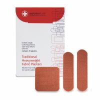 Dependaplast Traditional Fabric Plasters, Sterile, Assorted , 50 Wallet of 10
