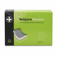 Relipore Xtreme Adhesive Dressing Pads, Sterile , 8cm x 16cm, 1 x  Box of 50