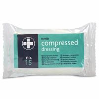 Compressed Dressing, Sterile, No.15, 10 x  Single Unit